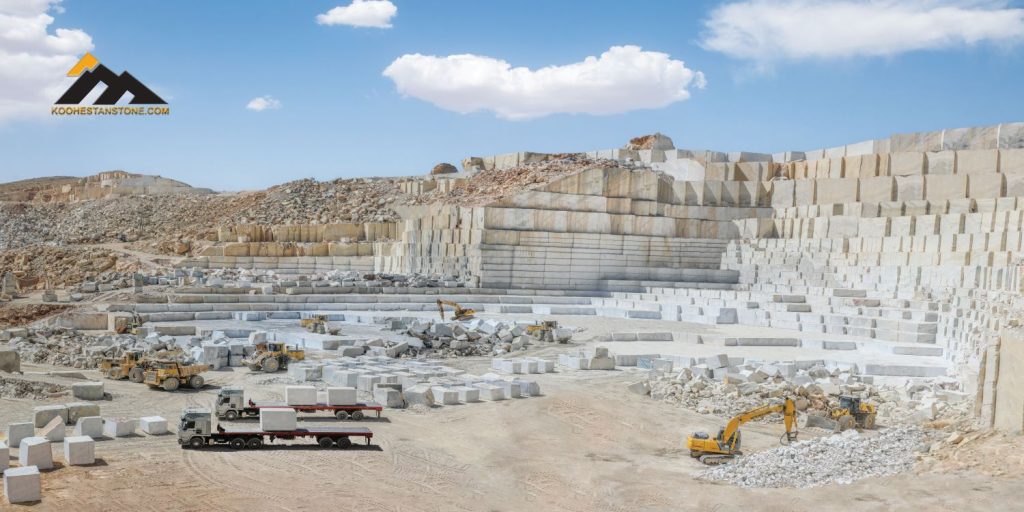 نمای معدن سنگ چینی کوهستان الیگودرز